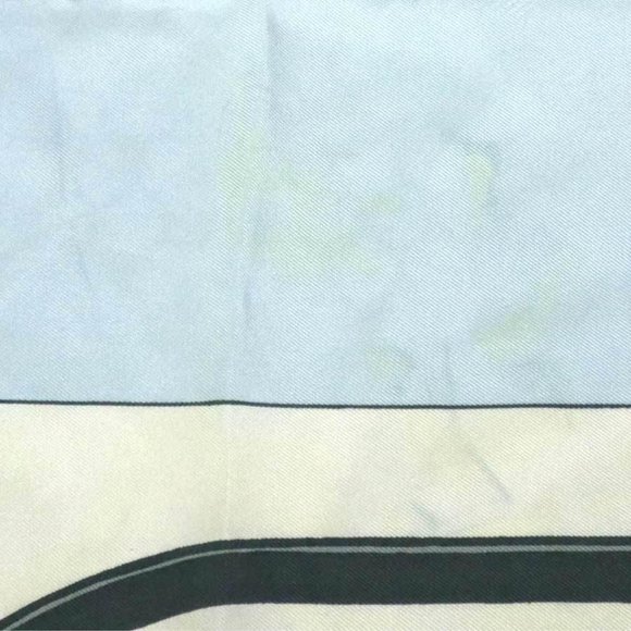 Auth HERMES Carre 90 BRIDES de GALA Scarf Light Blue/Multicolor Silk - Picture 5 of 10